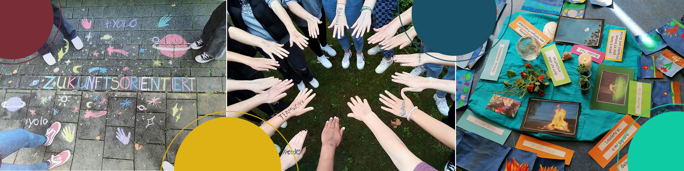 Slider im kopf auf der Homepage der anderen Lernwelt